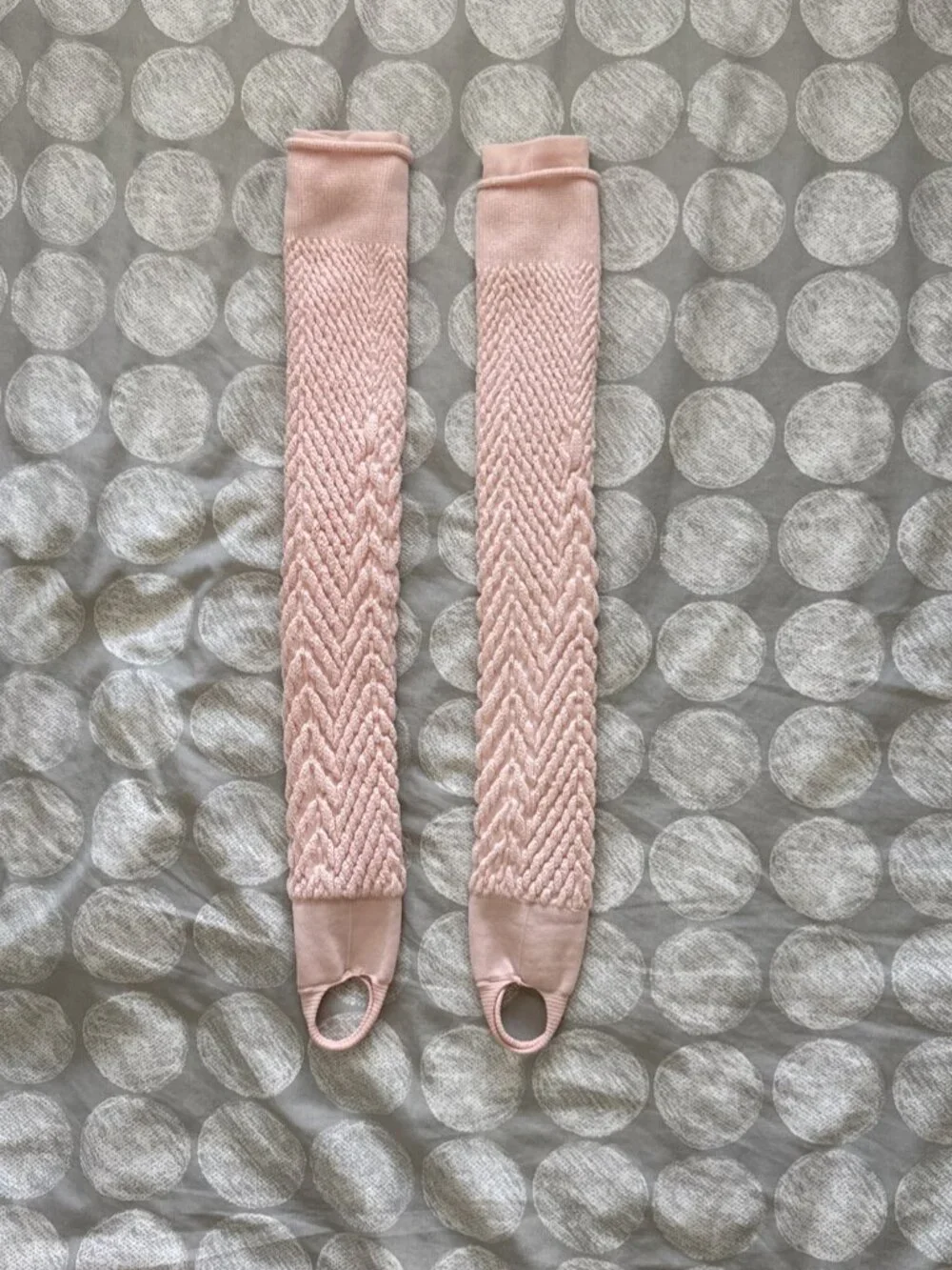 Nike Studio Training Leg Warmers Stirrups Pink Women's One Size